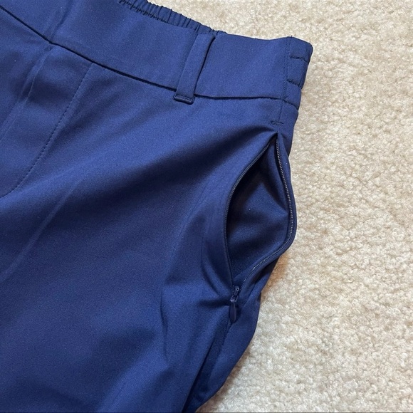 Lands’ End Blue Wide Leg Travel Pants Pockets Zip Women’s S 6–8 - Picture 5 of 16